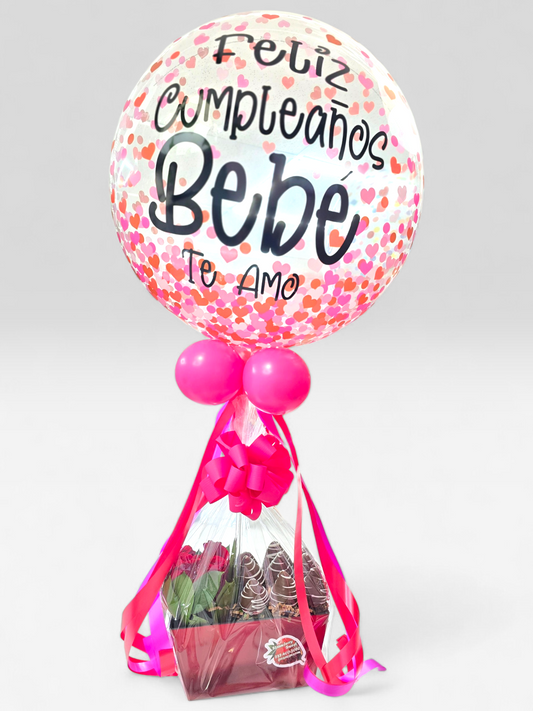 Combo Little Sweet & Globo Personalizado