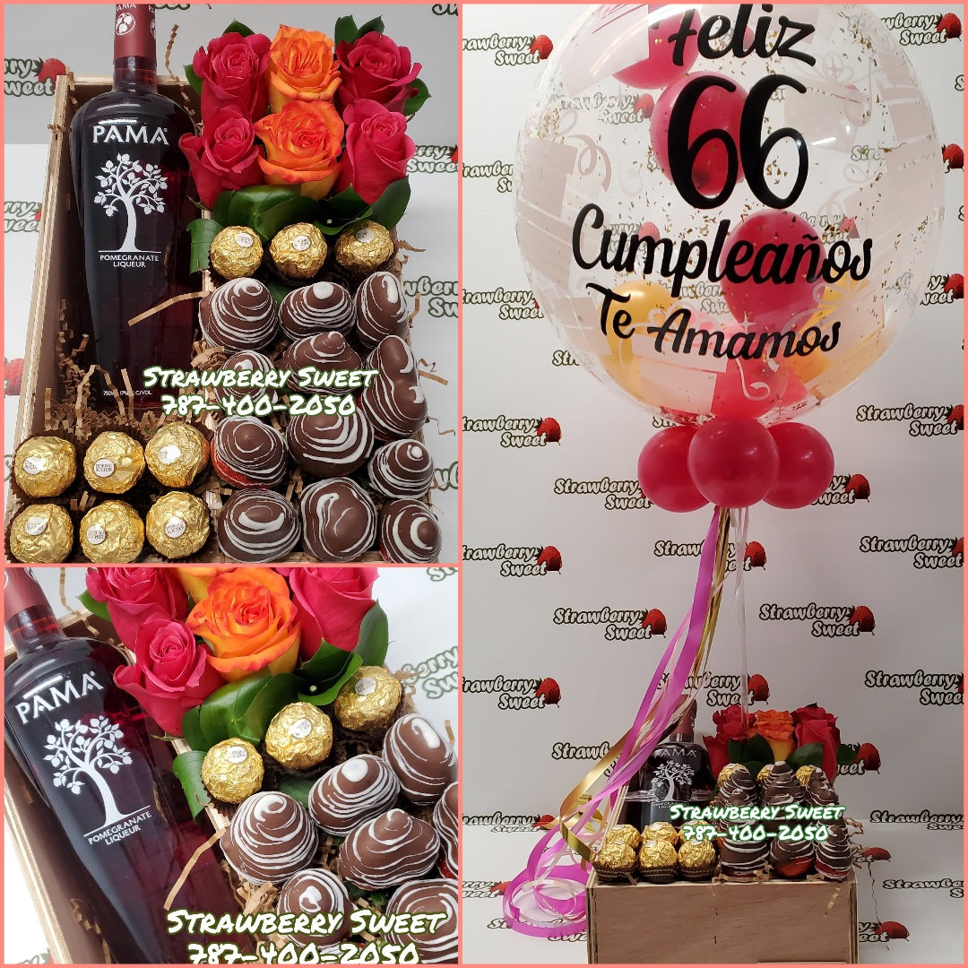 Combo 3 -  Pama Box & Globo Personalizado