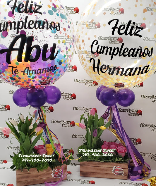 Combo Tulip Sensation  Globo personalizado