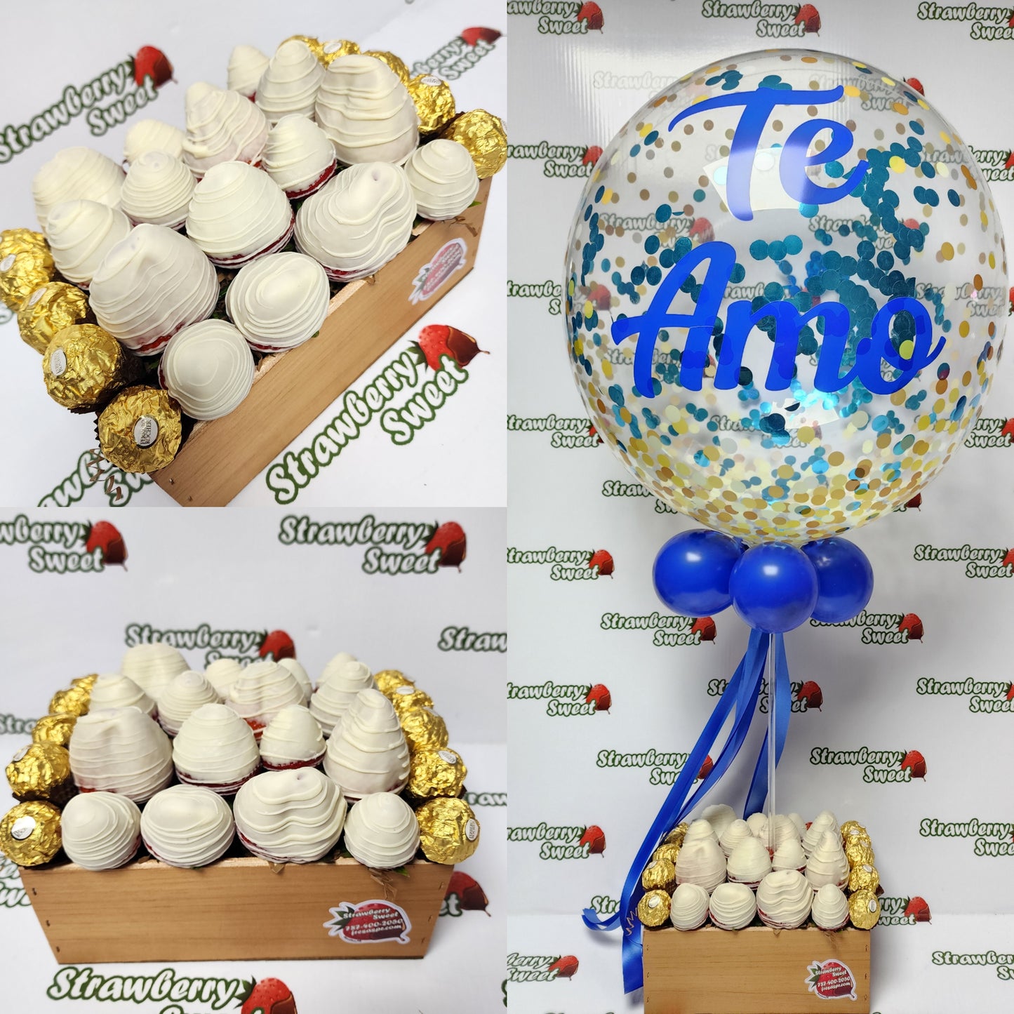 Combo White Rocher & Globo Personalizado